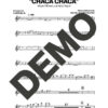 Maykel Blanco y su Salsa Mayor – Chaca Chaca – Sheet Music Demo Page 5 (PDF) – Includes charts for Trumpets, Trombones, Saxophone, Piano and Bass