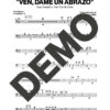 Los Van Van|Mandy Cantero – Ven, Dame un Abrazo – First Page of Sheet Music Preview (PDF) – Includes charts for Trumpets, Trombones, Saxophone, Piano and Bass