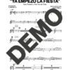 Los Van Van – Ya Empezó La Fiesta – Sheet Music Demo Page 1 (PDF) – Includes charts for Trumpets, Trombones, Saxophone, Piano and Bass