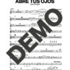 Luis Enrique – Abre Tus Ojos – Sheet Music Demo Page 1 (PDF) – Includes charts for Trumpets, Trombones, Saxophone, Piano and Bass
