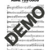 Luis Enrique – Abre Tus Ojos – Sheet Music Demo Page 3 (PDF) – Includes charts for Trumpets, Trombones, Saxophone, Piano and Bass