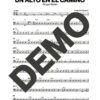 Grupo Niche – Un Alto en el Camino – Sheet Music Demo Page 3 (PDF) – Includes charts for Trumpets, Trombones, Saxophone, Piano and Bass