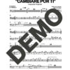Guayacán Orquesta – Cambiaré Por Ti – Sheet Music Demo Page 1 (PDF) – Includes charts for Trumpets, Trombones, Saxophone, Piano and Bass