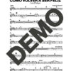 Luis Enrique – Cómo Volver a Ser Feliz – Sheet Music Demo Page 1 (PDF) – Includes charts for Trumpets, Trombones, Saxophone, Piano and Bass