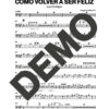 Luis Enrique – Cómo Volver a Ser Feliz – Sheet Music Demo Page 2 (PDF) – Includes charts for Trumpets, Trombones, Saxophone, Piano and Bass