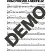 Luis Enrique – Cómo Volver a Ser Feliz – Sheet Music Demo Page 3 (PDF) – Includes charts for Trumpets, Trombones, Saxophone, Piano and Bass