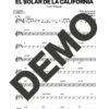 Issac Delgado – El Solar de La California – Sheet Music Demo Page 2 (PDF) – Includes charts for Trumpets, Trombones, Saxophone, Piano and Bass