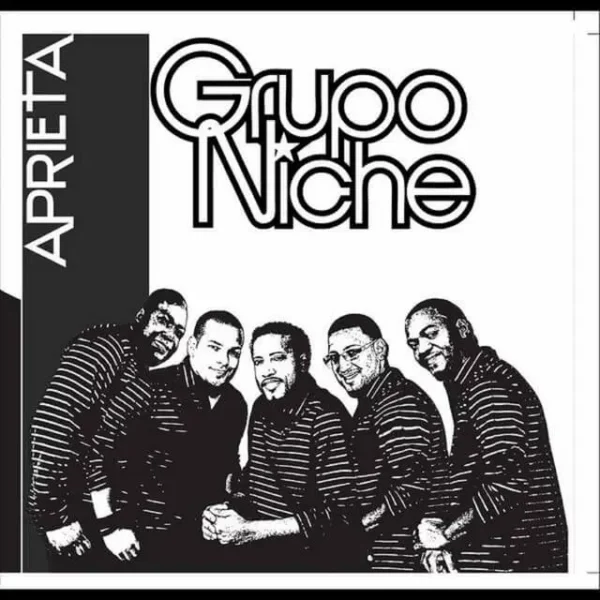 Album cover for "Aprieta" by Grupo Niche — available as Sheet Music & MIDI