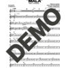 Marc Anthony – Mala – Sheet Music Demo Page 3 (PDF) – Includes charts for Trumpets, Trombones, Saxophone, Piano and Bass