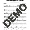 Manolín El Médico de la Salsa – Me Dió Por Eso – Sheet Music Demo Page 3 (PDF) – Includes charts for Trumpets, Trombones, Saxophone, Piano and Bass