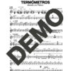 Manolito y su Trabuco – Se Rompieron Los Termómetros – Sheet Music Demo Page 5 (PDF) – Includes charts for Trumpets, Trombones, Saxophone, Piano and Bass