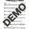 Ismael Rivera – Siete Pies Bajo La Tierra – Sheet Music Demo Page 3 (PDF) – Includes charts for Trumpets, Trombones, Saxophone, Piano and Bass
