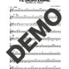 Manolito y su Trabuco – Te Dejo Libre – Sheet Music Demo Page 3 (PDF) – Includes charts for Trumpets, Trombones, Saxophone, Piano and Bass