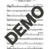 Manolito y su Trabuco – Te Dejo Libre – Sheet Music Demo Page 5 (PDF) – Includes charts for Trumpets, Trombones, Saxophone, Piano and Bass