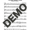 Manolito y su Trabuco – Tú de Qué Vas – First Page of Sheet Music Preview (PDF) – Includes charts for Trumpets, Trombones, Saxophone, Piano and Bass