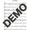 Issac Delgado – Tu Tienes Magia – Sheet Music Demo Page 4 (PDF) – Includes charts for Trumpets, Trombones, Saxophone, Piano and Bass