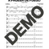 Grupo Niche – A Prueba de Fuego – Sheet Music Demo Page 2 (PDF) – Includes charts for Trumpets, Trombones, Saxophone, Piano and Bass