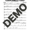Pupy y Los Que Son Son – Cuéntamelo Todo – Sheet Music Demo Page 1 (PDF) – Includes charts for Trumpets, Trombones, Saxophone, Piano and Bass