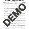 Pupy y Los Que Son Son – Cuéntamelo Todo – Sheet Music Demo Page 3 (PDF) – Includes charts for Trumpets, Trombones, Saxophone, Piano and Bass