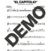 Azúcar Negra – El Capitolio – First Page of Sheet Music Preview (PDF) – Includes charts for Trumpets, Trombones, Saxophone, Piano and Bass
