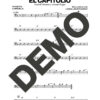 Azúcar Negra – El Capitolio – Sheet Music Demo Page 3 (PDF) – Includes charts for Trumpets, Trombones, Saxophone, Piano and Bass