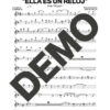 Issac Delgado – Ella es un Reloj – Sheet Music Demo Page 2 (PDF) – Includes charts for Trumpets, Trombones, Saxophone, Piano and Bass