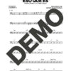 Maykel Blanco y su Salsa Mayor – Eso Que Es – Sheet Music Demo Page 3 (PDF) – Includes charts for Trumpets, Trombones, Saxophone, Piano and Bass