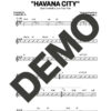 Los Van Van|Mayito Rivera – Havana City – Sheet Music Demo Page 5 (PDF) – Includes charts for Trumpets, Trombones, Saxophone, Piano and Bass