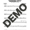 Los Van Van|Mayito Rivera – Havana City – Sheet Music Demo Page 6 (PDF) – Includes charts for Trumpets, Trombones, Saxophone, Piano and Bass