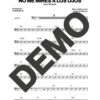 Issac Delgado – No Me Mires a los Ojos – Sheet Music Demo Page 5 (PDF) – Includes charts for Trumpets, Trombones, Saxophone, Piano and Bass