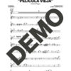 Azúcar Negra – Película Vieja – Sheet Music Demo Page 1 (PDF) – Includes charts for Trumpets, Trombones, Saxophone, Piano and Bass