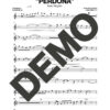 Issac Delgado – Perdona – Sheet Music Demo Page 1 (PDF) – Includes charts for Trumpets, Trombones, Saxophone, Piano and Bass