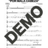 Timbalive – Por Mala Cabeza – First Page of Sheet Music Preview (PDF) – Includes charts for Trumpets, Trombones, Saxophone, Piano and Bass