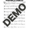 Timbalive – Por Mala Cabeza – Sheet Music Demo Page 4 (PDF) – Includes charts for Trumpets, Trombones, Saxophone, Piano and Bass
