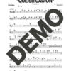 Timbalive – Que Situación – Sheet Music Demo Page 2 (PDF) – Includes charts for Trumpets, Trombones, Saxophone, Piano and Bass