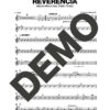 Mayito Rivera – Reverencia feat. Pablo Timba – Sheet Music Demo Page 3 (PDF) – Includes charts for Trumpets, Trombones, Saxophone, Piano and Bass