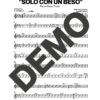 Puerto Rican Power – Solo Con un Beso – Sheet Music Demo Page 2 (PDF) – Includes charts for Trumpets, Trombones, Saxophone, Piano and Bass