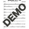 Pupy y Los Que Son Son – Solos Tú y Yo – Sheet Music Demo Page 1 (PDF) – Includes charts for Trumpets, Trombones, Saxophone, Piano and Bass