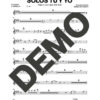 Pupy y Los Que Son Son – Solos Tú y Yo – Sheet Music Demo Page 2 (PDF) – Includes charts for Trumpets, Trombones, Saxophone, Piano and Bass