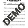 Los Van Van – Somos Cubanos – Sheet Music Demo Page 4 (PDF) – Includes charts for Trumpets, Trombones, Saxophone, Piano and Bass