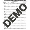 Charanga Forever – Te Coge el Charanguero – Sheet Music Demo Page 4 (PDF) – Includes charts for Trumpets, Trombones, Saxophone, Piano and Bass