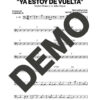 Maykel Blanco y su Salsa Mayor – Ya Estoy de Vuelta – Sheet Music Demo Page 4 (PDF) – Includes charts for Trumpets, Trombones, Saxophone, Piano and Bass