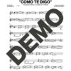 Alexander Abreu – Como Te Digo Que Ya No Te Quiero – Sheet Music Demo Page 2 (PDF) – Includes charts for Trumpets, Trombones, Saxophone, Piano and Bass