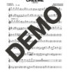 Calle Real – Créeme – Sheet Music Demo Page 4 (PDF) – Includes charts for Trumpets, Trombones, Saxophone, Piano and Bass