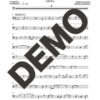 Calle Real – Créeme – Sheet Music Demo Page 5 (PDF) – Includes charts for Trumpets, Trombones, Saxophone, Piano and Bass