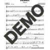 Calle Real – Hoah! – Sheet Music Demo Page 1 (PDF) – Includes charts for Trumpets, Trombones, Saxophone, Piano and Bass