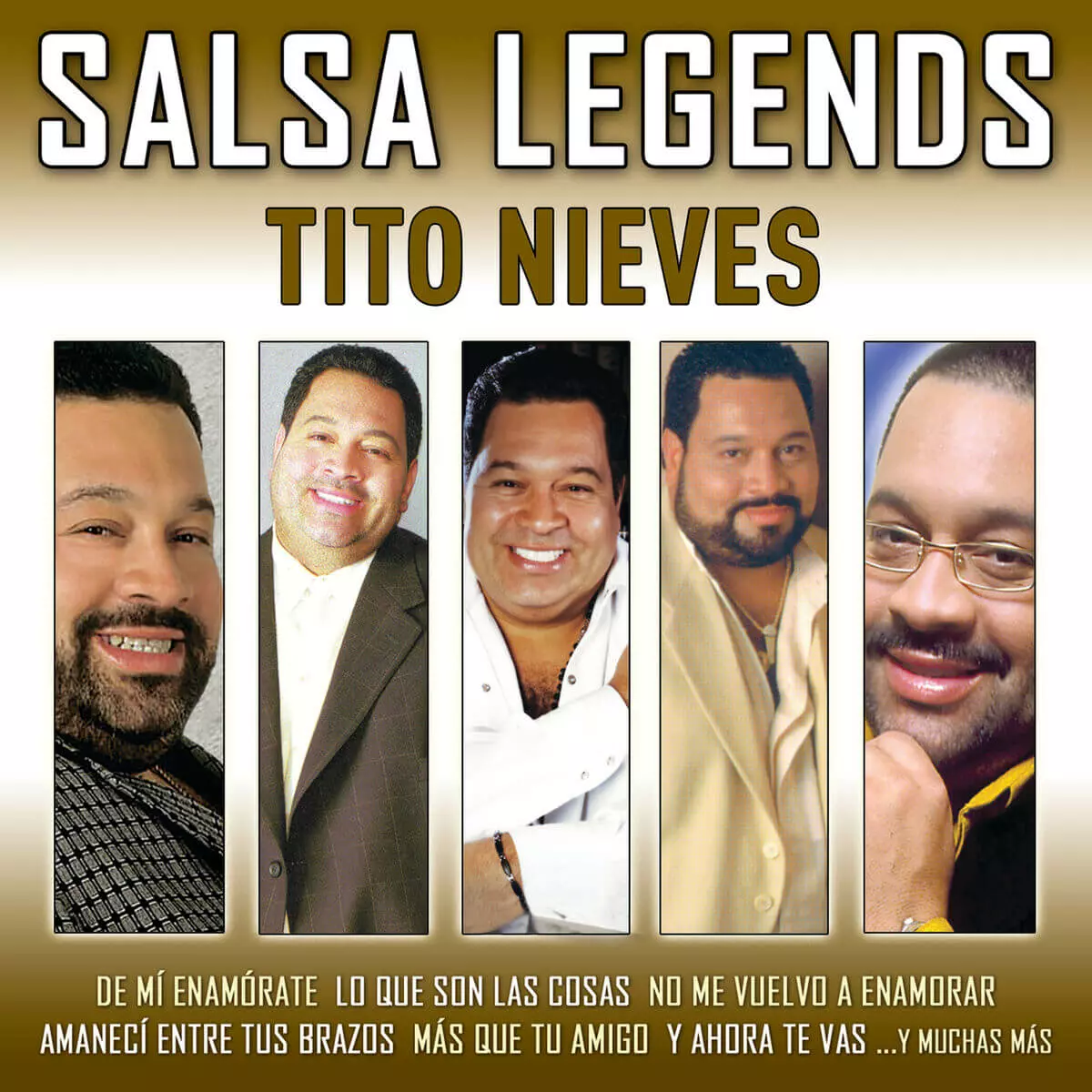 Album cover for "De Mí Enamórate" by Tito Nieves — available as Sheet Music & MIDI