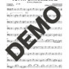 El Noro y Primera Clase – Voy a Portarme Mal – Sheet Music Demo Page 4 (PDF) – Includes charts for Trumpets, Trombones, Saxophone, Piano and Bass