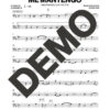 Los Van Van – Me Mantengo – Sheet Music Demo Page 4 (PDF) – Includes charts for Trumpets, Trombones, Saxophone, Piano and Bass