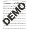 Charanga Habanera – Qué Quieres de Mi – Sheet Music Demo Page 3 (PDF) – Includes charts for Trumpets, Trombones, Saxophone, Piano and Bass